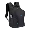 Casual backpack Rivacase Gremio 5565, black polyester, 350×240×410 mm