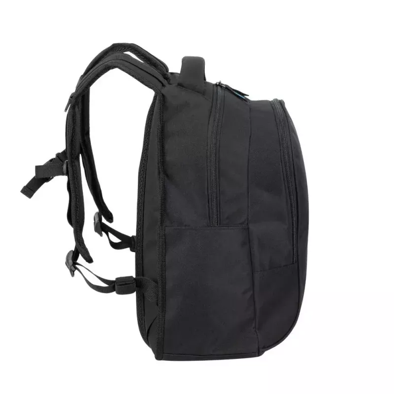 Casual backpack Rivacase Gremio 5565, black polyester, 350×240×410 mm