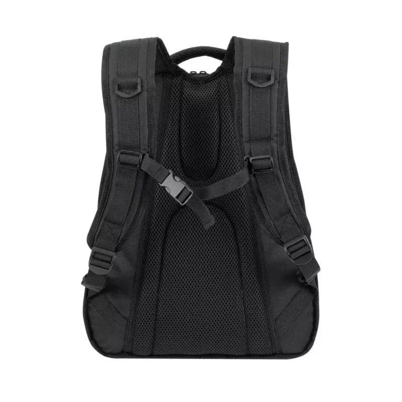 Casual backpack Rivacase Gremio 5565, black polyester, 350×240×410 mm