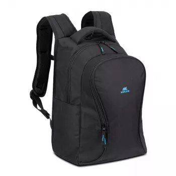 Casual backpack Rivacase Gremio 5565, black polyester, 350×240×410 mm