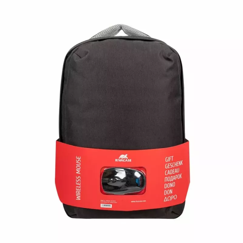 Backpack Rivacase 7563BKMOUSE 39.6 cm 15.6 inch Black