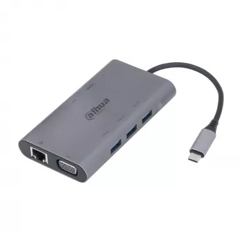 Dahua Technology 9 in 1 USB 3.1 Type-C to USB 3.0 + HDMI + RJ45 + VGA + SD/TF +PD Docking Station
