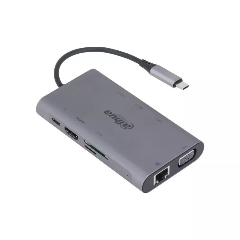 Dahua Technology 9 in 1 USB 3.1 Type-C to USB 3.0 + HDMI + RJ45 + VGA + SD/TF +PD Docking Station