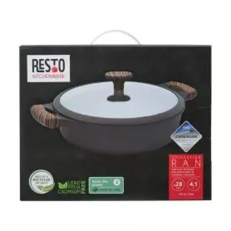 Multi Pot Resto Kitchenware 93906 Black Aluminium 4.1 L 28 cm