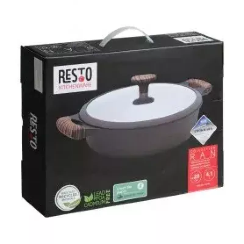 Multi Pot Resto Kitchenware 93906 Black Aluminium 4.1 L 28 cm