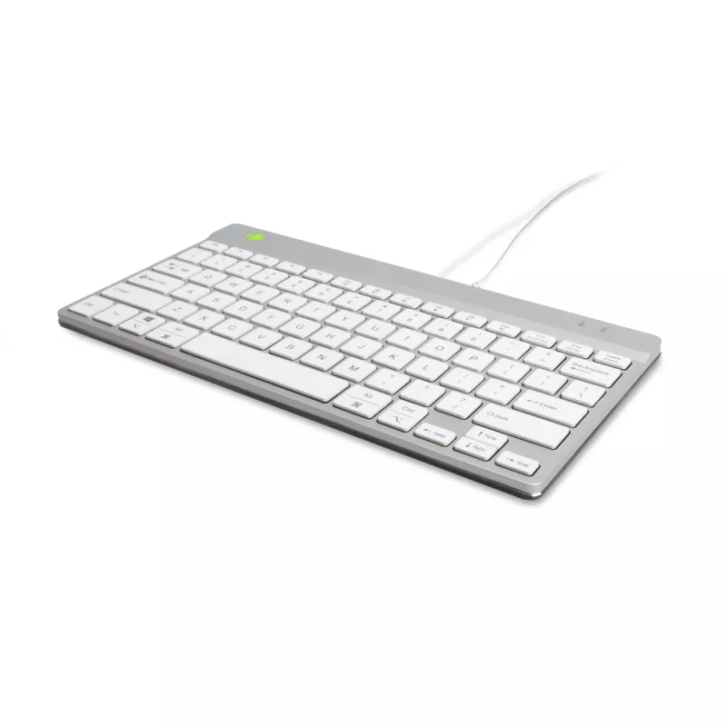 R-Go Tools Ergonomic keyboard R-Go Compact Break, compact keyboard with break software, QWERTY (US), wired, white