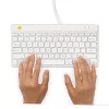 R-Go Tools Ergonomic keyboard R-Go Compact Break, compact keyboard with break software, QWERTY (US), wired, white