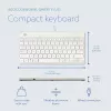 R-Go Tools Ergonomic keyboard R-Go Compact Break, compact keyboard with break software, QWERTY (US), wired, white