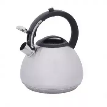Electric kettle RESTO 2.7 L 2200 W, grey housing, black handle