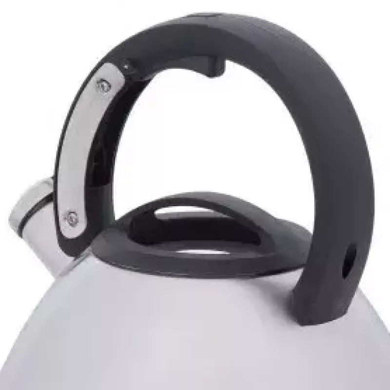 Electric kettle RESTO 2.7 L 2200 W, grey housing, black handle