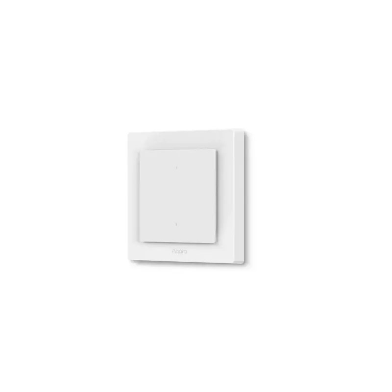 AQARA Light Switch H2 EU (2 Buttons, 1 Channel) (WS-K07D) - Zigbee and Thread wallswitch with relay