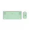 Trust Lyra keyboard Mouse included Office RF Wireless + Bluetooth QWERTY US English Green