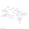 Neomounts FL40-450BL11 TV pole mount 17-32 inch - diam. 28-60 mm - full motion