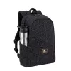 Backpack Rivacase 7923 33.8 cm 13.3 inch Black White