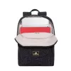 Backpack Rivacase 7923 33.8 cm 13.3 inch Black White