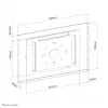 Neomounts wall mount tablet holder WL15-660WH1 maximum screen size 32.8 cm
