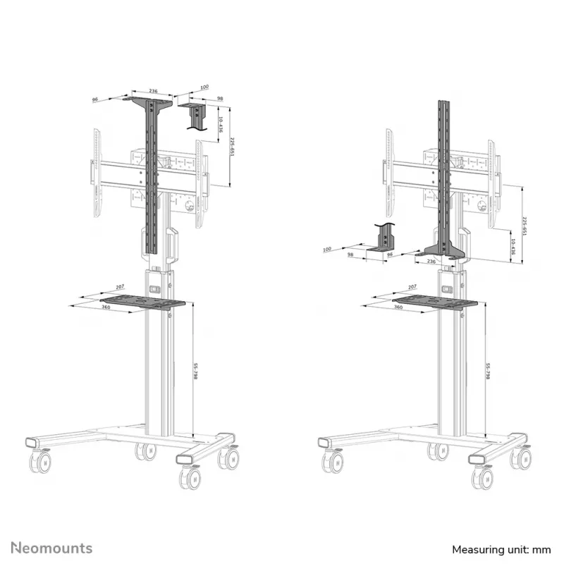 Neomounts AFLS-825WH1 Videobar and multimedia kit - universal