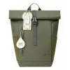 Travel backpack Rivacase Eden Olive PU leather Polyester rPET 250x160x430mm