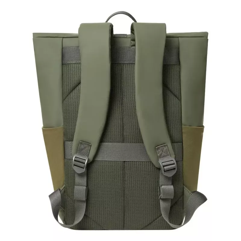 Travel backpack Rivacase Eden Olive PU leather Polyester rPET 250x160x430mm