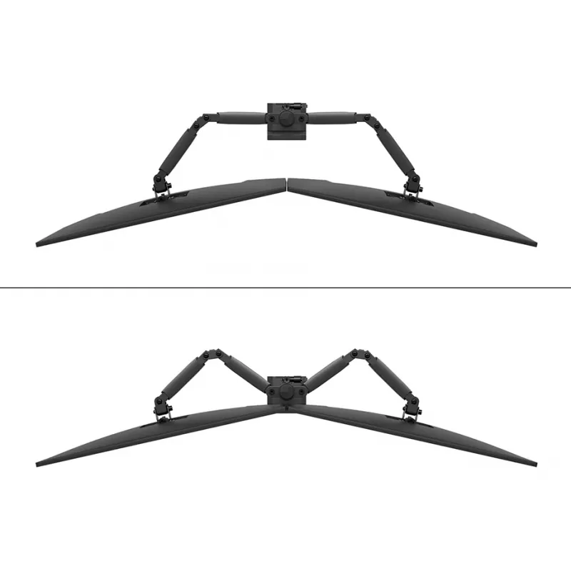 Neomounts DS60-600BL2 Monitor arm 10-32 inch - Quick-fix - 180°-stop