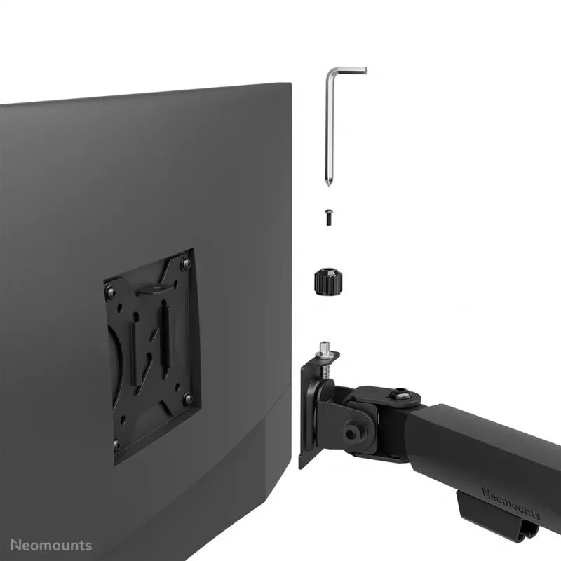 Neomounts DS60-600BL2 Monitor arm 10-32 inch - Quick-fix - 180°-stop