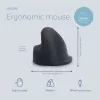 R-Go Tools Ergonomic mouse R-Go HE Break with break software, medium (hand size 165-185 mm), right-handed, Wired, black