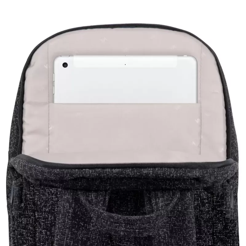 Backpack Rivacase 7962 39.6 cm (15.6 inch) Black White Carrying Handle Shoulder Strap