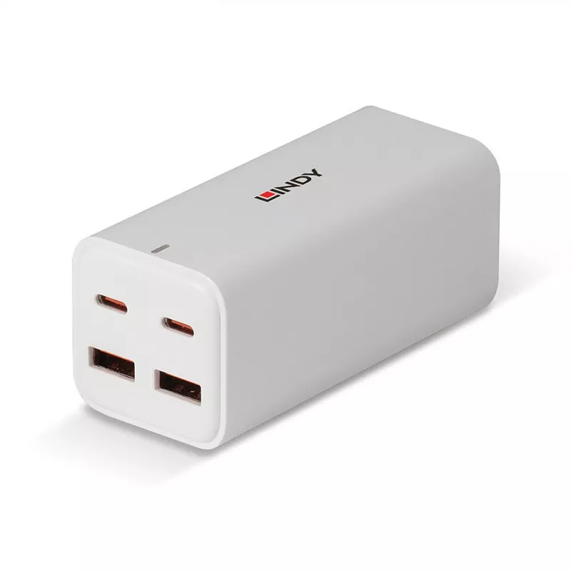 Charger Lindy 100W 4-Port USB Type A & C GaN Charger Indoor AC Universal