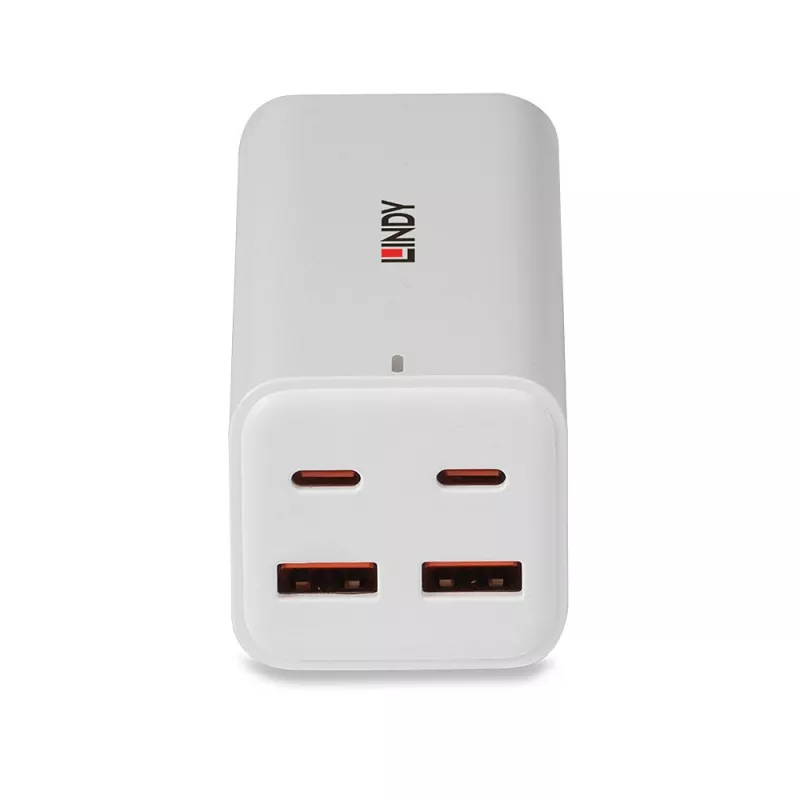 Charger Lindy 100W 4-Port USB Type A & C GaN Charger Indoor AC Universal