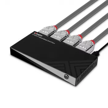 Lindy 3 Port HDMI 8K60 Switch HDMI USB Micro-USB Black 4320p 48 Gbit/s