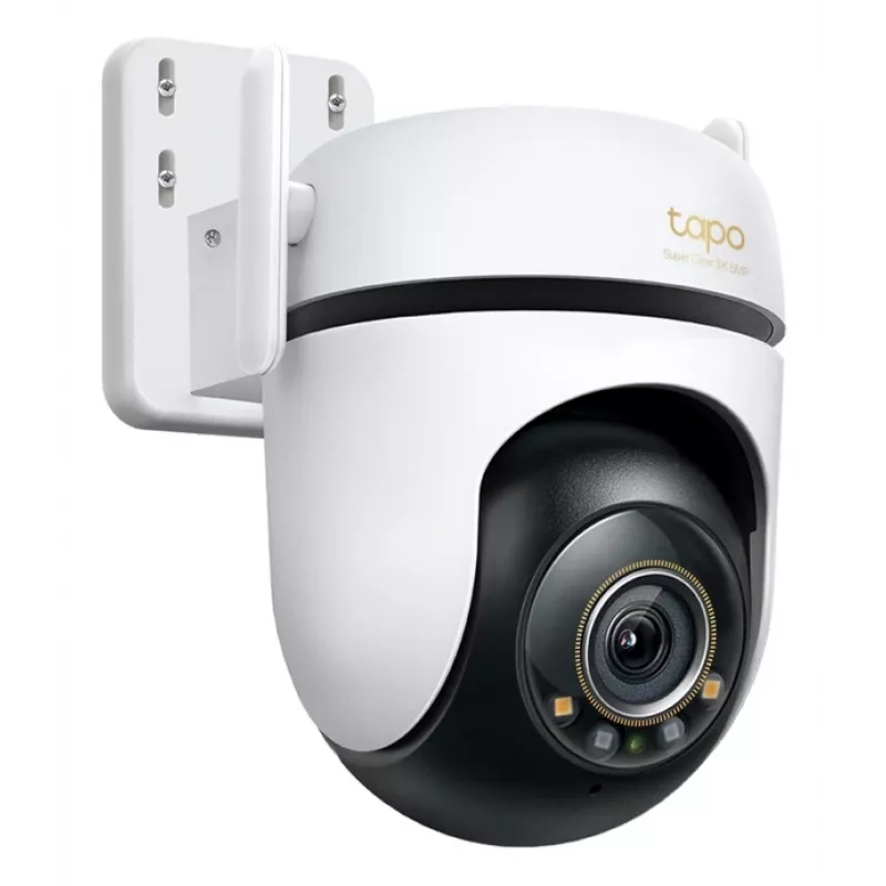 TP-Link Outdoor Pan/Tilt Security Wi-Fi Camera SPEC: 3K 5MP (2880x1620), 2.4 GHz, 2 × External Antennas, 1 × Ethernet Port, Horizontal 360º