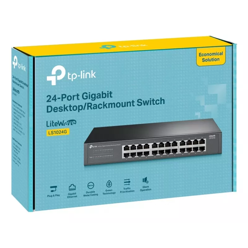 TP-Link LS1024G network switch Unmanaged Gigabit Ethernet (10/100/1000) Black