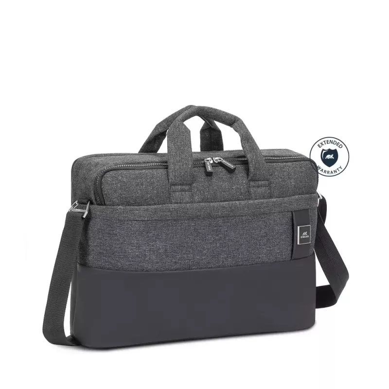 Briefcase Rivacase Lantau 39.6 cm (15.6 inch) Black Grey 8831 BLACK MELANGE