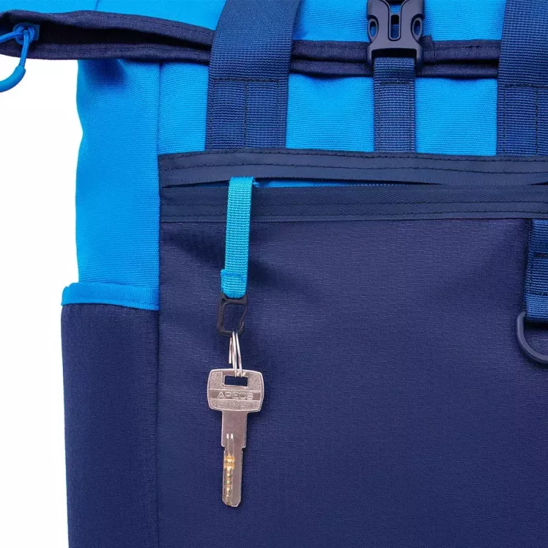 Backpack Rivacase Dijon 39.6 cm (15.6 inch) Blue 1 Compartment Carrying Handle Shoulder Strap