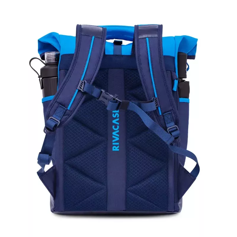 Backpack Rivacase Dijon 39.6 cm (15.6 inch) Blue 1 Compartment Carrying Handle Shoulder Strap