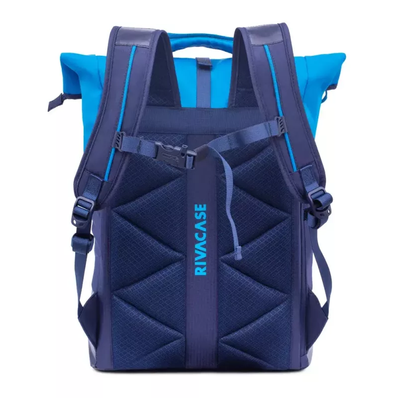 Backpack Rivacase Dijon 39.6 cm (15.6 inch) Blue 1 Compartment Carrying Handle Shoulder Strap