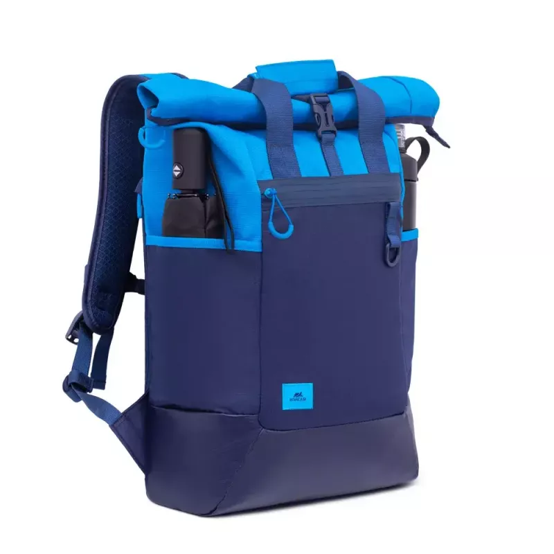Backpack Rivacase Dijon 39.6 cm (15.6 inch) Blue 1 Compartment Carrying Handle Shoulder Strap