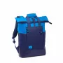 Backpack Rivacase Dijon 39.6 cm (15.6 inch) Blue 1 Compartment Carrying Handle Shoulder Strap