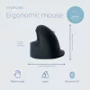 R-Go Tools Ergonomic mouse R-Go HE Break with break software, large (hand size ≥ 185 mm), right-handed, Bluetooth, black