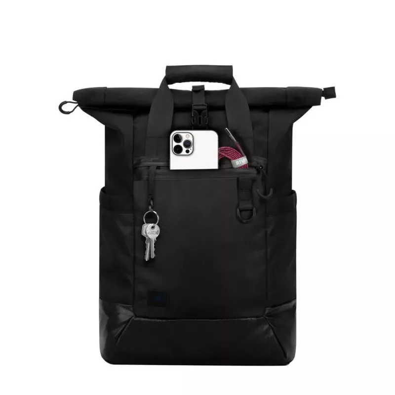 Backpack Rivacase Dijon 39.6 cm 15.6 inch Black 1 compartment
