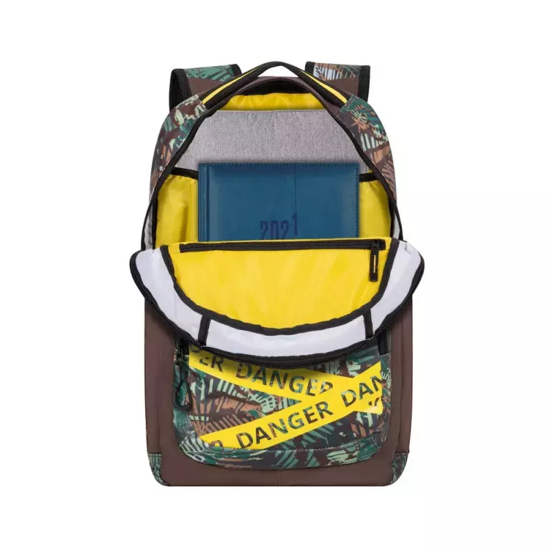 Backpack Rivacase Erebus 39.6 cm 15.6 inch Khaki Carrying handle Shoulder strap