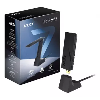 USB Stick MSI BE6500 WiFi7 USB 3.2 Gen 1 Dongle Black