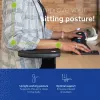 R-Go Tools Armrest R-Go, ergonomic, symmetrical, with abdominal cutout, soft foam, black