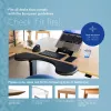 R-Go Tools Armrest R-Go, ergonomic, symmetrical, with abdominal cutout, soft foam, black