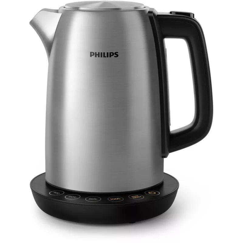 Electric kettle Philips HD9359/90 1.7 L, 2200 W, stainless steel housing, black metallic