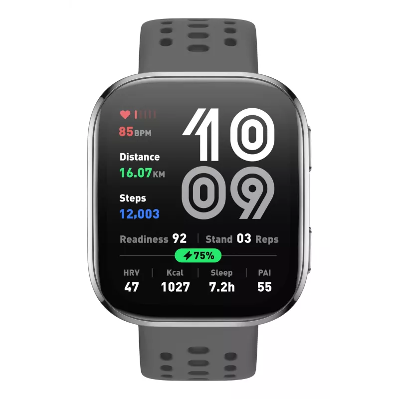 Amazfit Bip 6 Charcoal, 5 cm (1.97 inches), AMOLED, touchscreen, 512 GB, GPS, 27.9 g