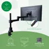 R-Go Tools Monitor arm R-Go Zepher Single, fully adjustable, 0-8 Kg load capacity, 100% circular, black