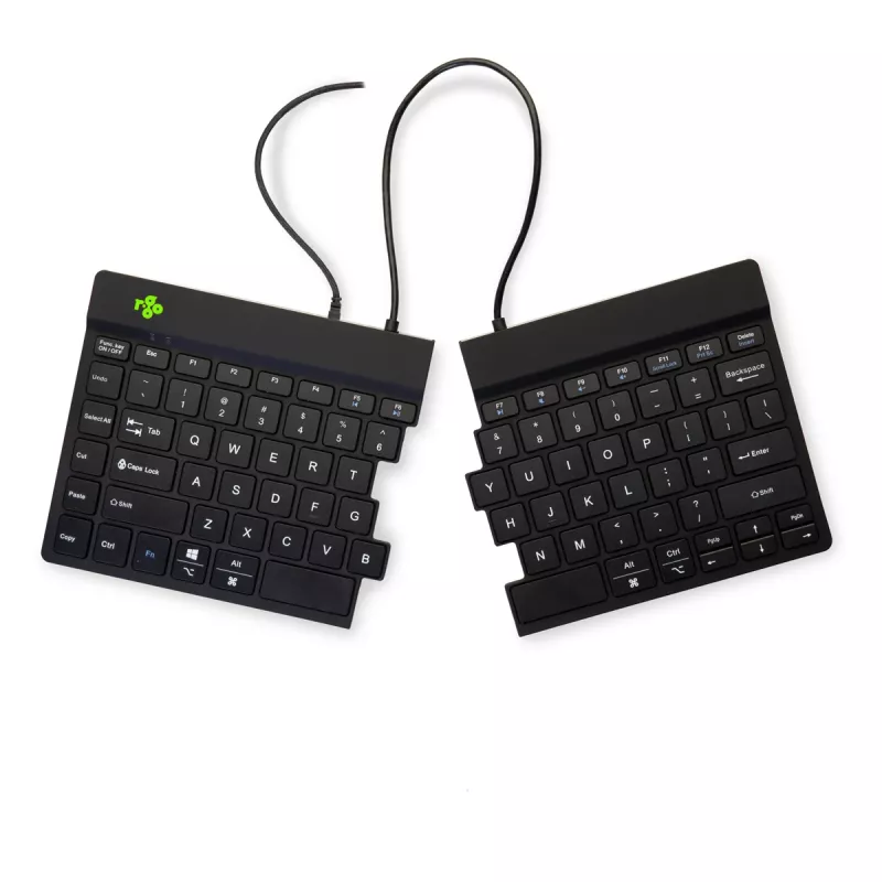 R-Go Tools Ergonomic keyboard R-Go Split Break v2 with break software, ergonomic split keyboard, QWERTY (US), Wired, black