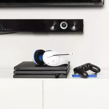 HyperX Cloud Stinger Core - Wireless Gaming Headset (White-Blue) - PS5-PS4