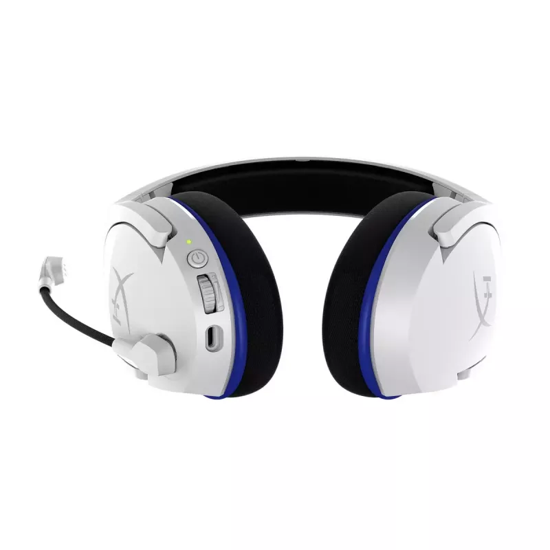 HyperX Cloud Stinger Core - Wireless Gaming Headset (White-Blue) - PS5-PS4